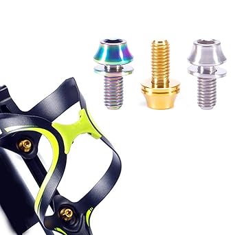Moxic Bike Water Bottle Cage Bolts M5 Alloy Hex Socket Tapping Screws Silver