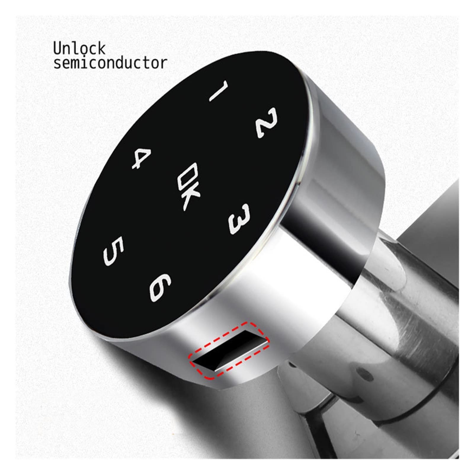 Serratura Smart, Cassettiera Smart Password Serratura for porta in legno Serratura antioraria in senso orario Tastiera for ufficio elettronico Serratura for porta con file digitale ,Smart Lock Facile