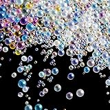 UV Resin Droplet Bubble Beads Fillers 0.4 mm to 3 mm for DIY Shaker Resin Molds Pendant Jewelry Making (Transparent and Bright Colors), 100 g