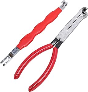 Gosknor 2pcs Electrical Disconnect Pliers, Electrical Connector Pliers Terminal Removal Tools Metal Automotive Hose Disconnect Tools Car Fuel Line Tool For Push Tab Style Plugs - View #4