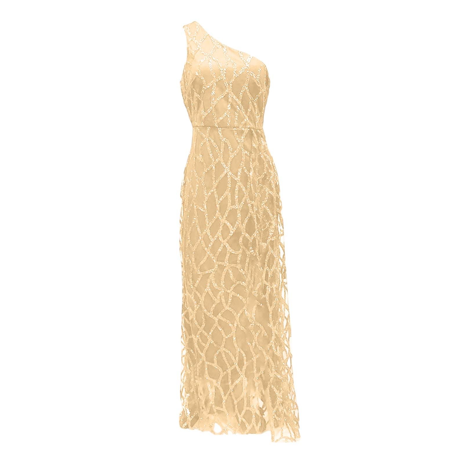 Vestido Largo de Noche Sin Mangas con Abertura Elegante para Mujer Estilo Cóctel Ajustado Bordado de Lentejuelas Ideal Eventos Formales Celebraciones