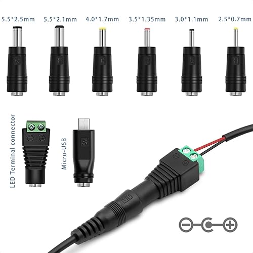 Miniatura 4 de 30W 3V 4.5V 5V 6V 7.5V 9V 12V adaptador universal ACDC cargador cable de alimentación con 8 enchufes adaptadores seleccionables, incluyendo enchufe