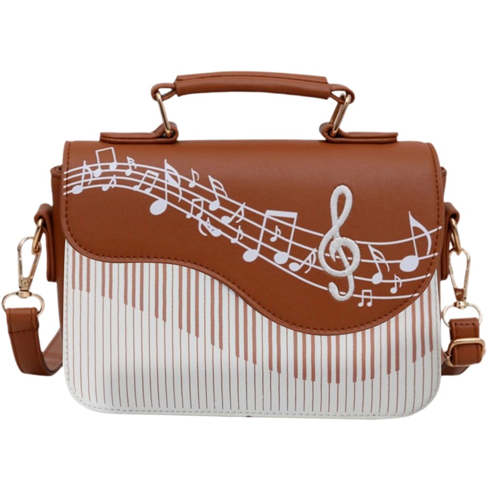 Sac à main en cuir PU au design piano original avec finitions soignées