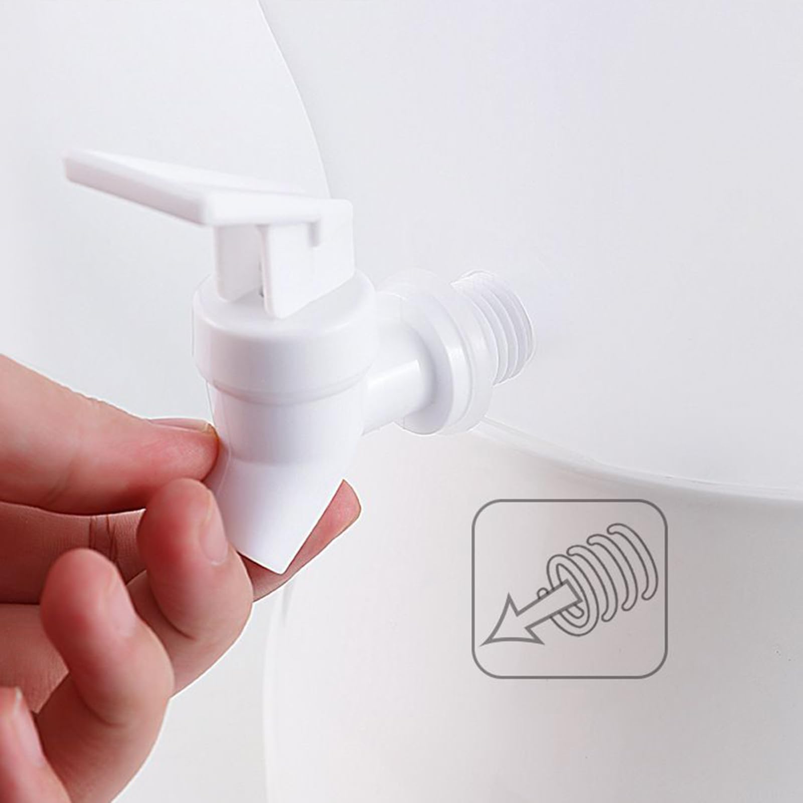 Dispenser per Bevande - Distributore Succo 5.3L per Feste | Caraffa a 3 Scomparti con Rubinetto, Contenitore Rotante Antigoccia per Tè Freddo Limonata Succhi Caffè Freddo
