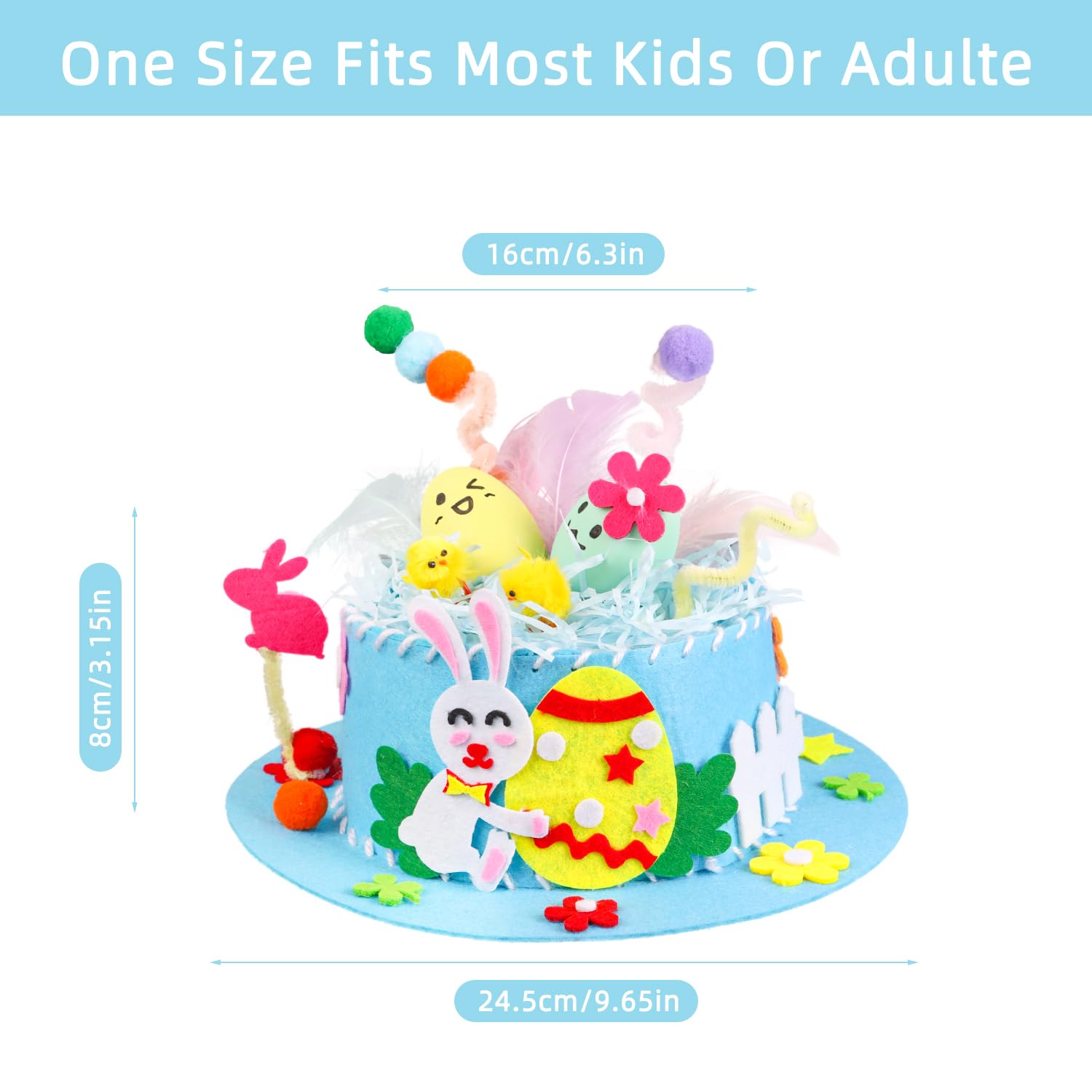 Jc.upin Kit Per Cofano Pasquale, Set Di Decorazioni Fai Da Te Per Bambini E 1204595