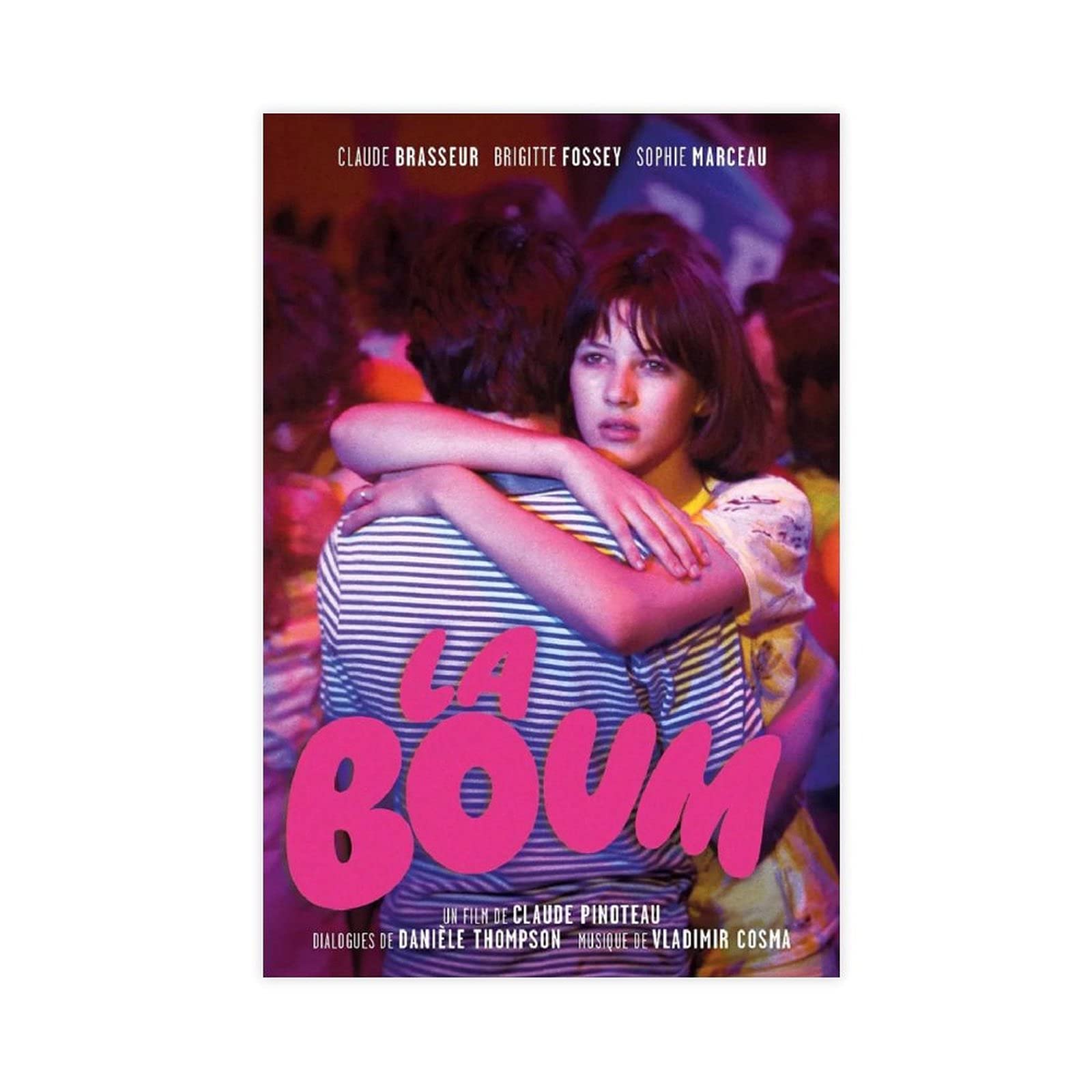 XIAOJJ Poster rétro sur toile de la couverture du film des années 80 La Boum - Décoration de chambre à coucher, paysage, sport, bureau, chambre - Sans cadre : 40 x 60 cm, Unframe:6x24inch(40x60cm)