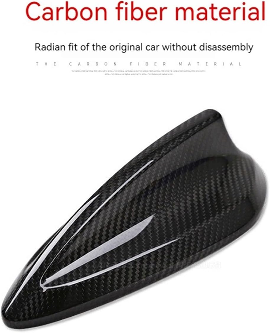 Compatible for BMW M2 M3 M4 123457 Series X1 X3 F22 F30 F34 F80 F87 F32 F36 F82 G11 G20 G12 G30 Carbon Fiber Shark Fin Antenna Cover(Style C)