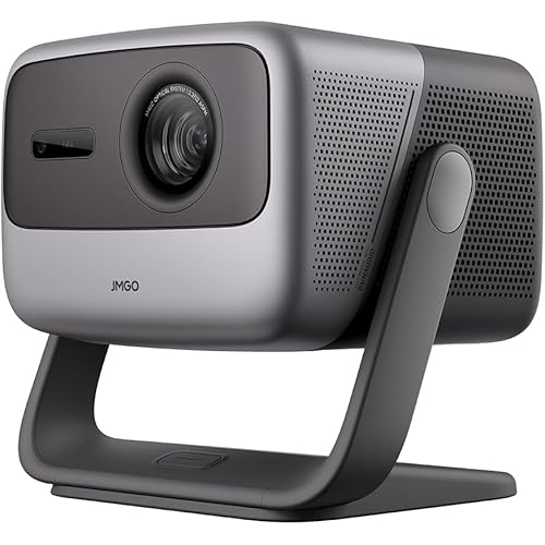 JMGO N1 Pro Triple Laser Projector 1300 ISO Lumens, 1600:1 FOFO Contrast, 1080P FHD, 4K Supported, 180“ Android TV 11, Instant Keystone Correction, Blu-Ray 3D, 10W*2 Dynaudio Speakers for Home