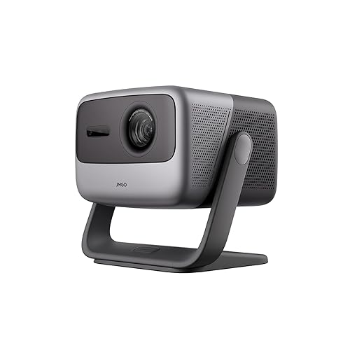 JMGO N1 Pro Triple Laser Projector 1300 ISO Lumens, 1600:1 FOFO Contrast, 1080P FHD, 4K Supported, 180“ Android TV 11, Instant Keystone Correction, Blu-Ray 3D, 10W*2 Dynaudio Speakers for Home