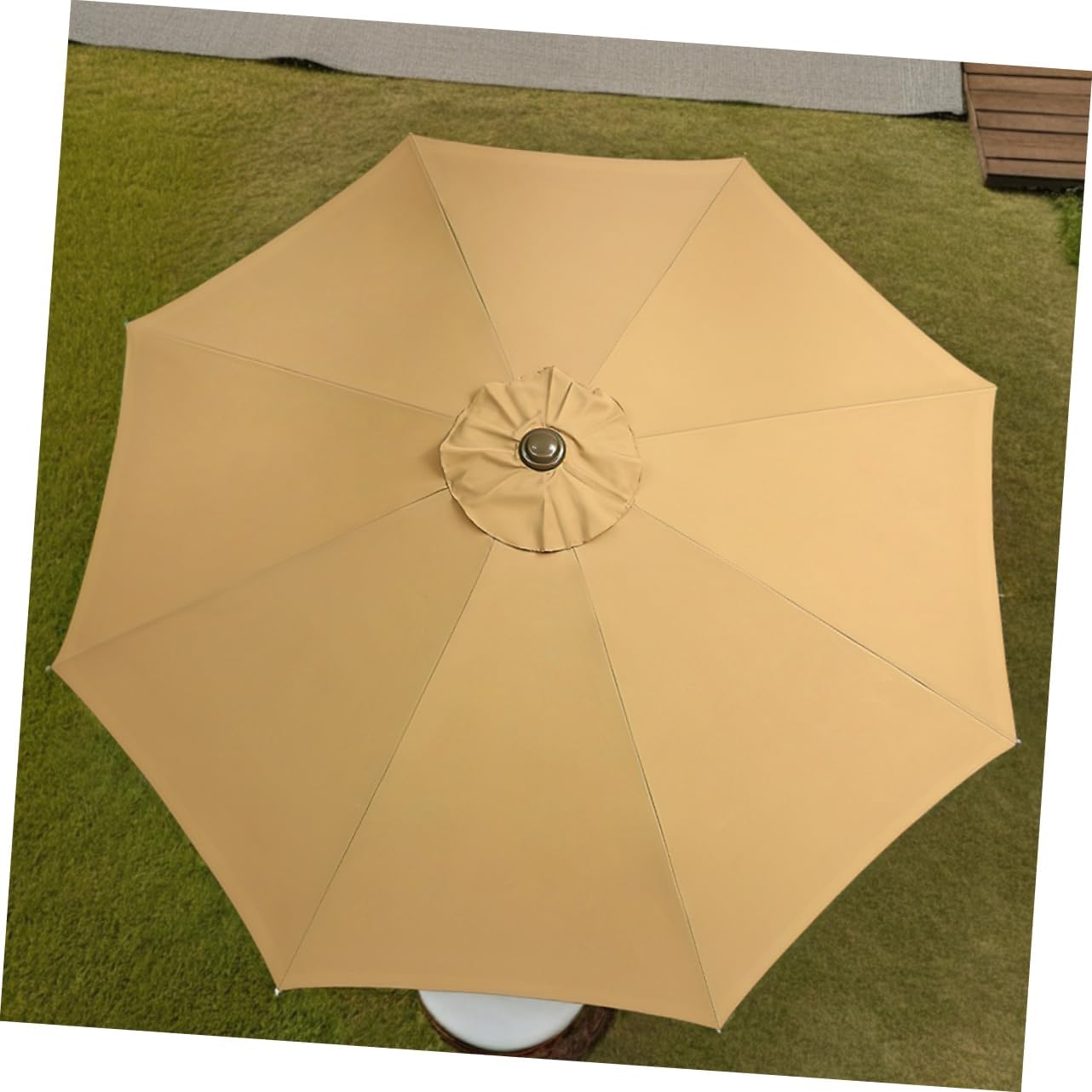 BESPORTBLE Patio Umbrella Replacement Canopy: Outdoor Sunshade Top Covers for Backyard Garden Pool Market Fit 8 Ribs Umbrellas Making Supplies
