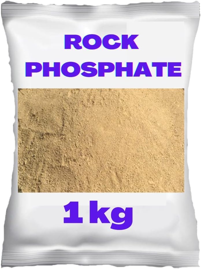 Plant Rock Phosphate Essential Fertilizer All Purpose Powder for Fruiting and Flowering Plants (1) 1kg (1 kg)