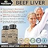 Grass-Fed-Desiccated-Beef-Liver-Capsules-180-Pills-750mg-Each-Natural-Iron-Vitamin-A-B12-for-Energy-Humanely-Pasture-Raised-Undefatted-in-New-Zealand-Without-Hormones-or-Chemicals Grass Fed Desiccated Beef Liver Capsules (180 Pills, 750mg Each) - Natural Iron, Vitamin A, B12 for Energy - Humanely Pasture Raised Undefatted in New Zealand Without Hormones or Chemicals