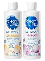 Vista 1 de No-Rinse Shampoo and Conditioner Bundle - 8 fl oz per Bottle - Leaves Hair Fresh, Clean and Odor-Free