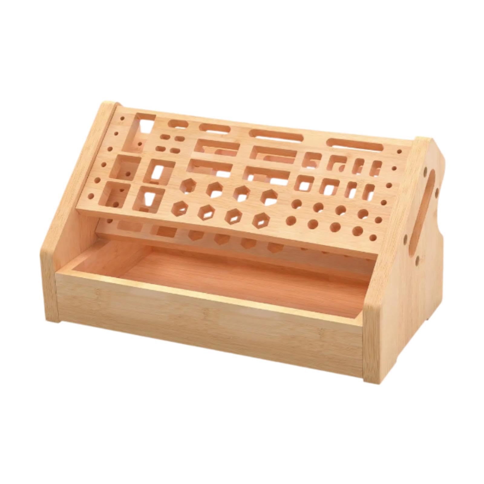 Support tournevis bureau 53 trous pour ne plus perdre vos outils