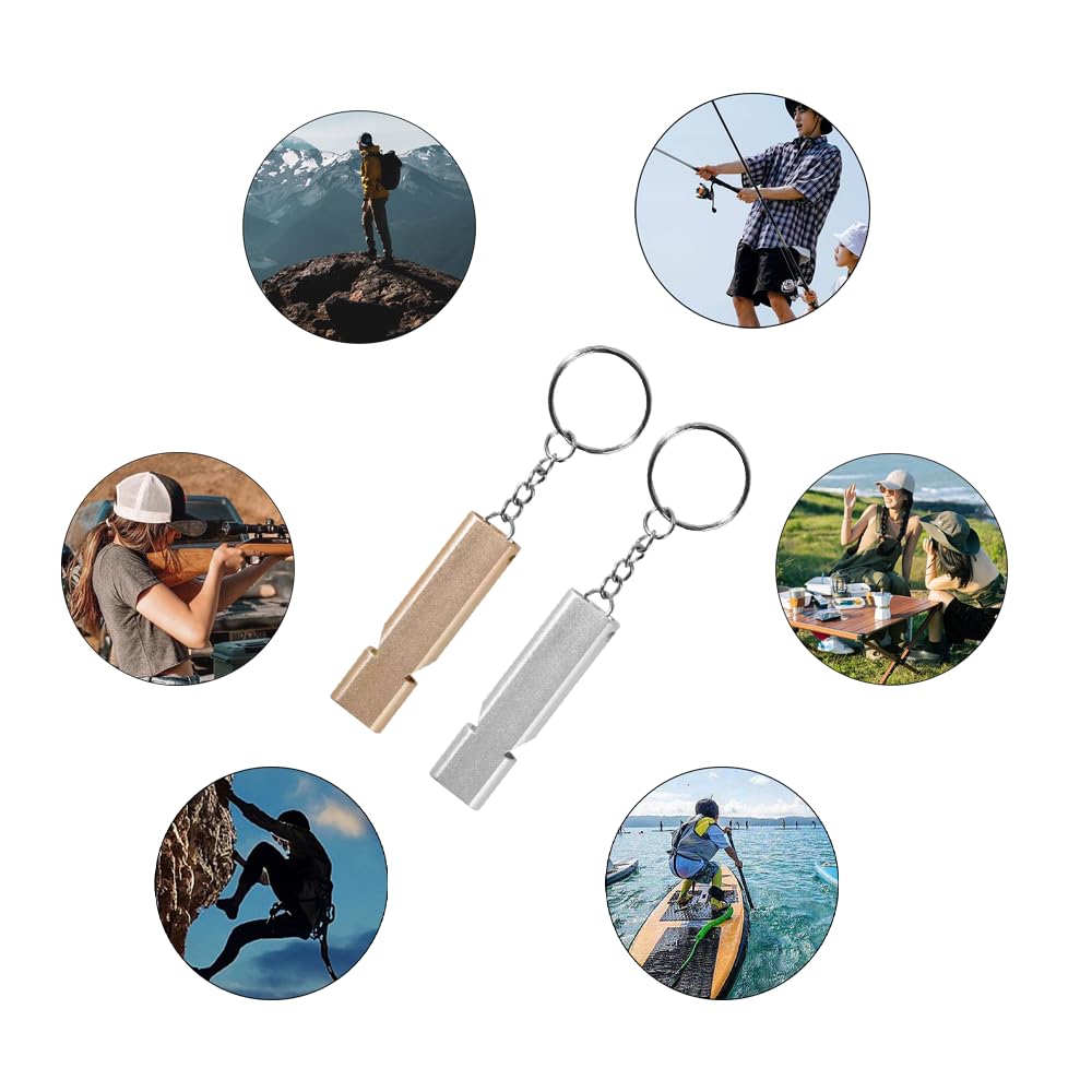 Pack De 5 Sifflets De Survie Rouges 120dB - Pour Randonnée, Camping, Sécurité, Haute Visibilité