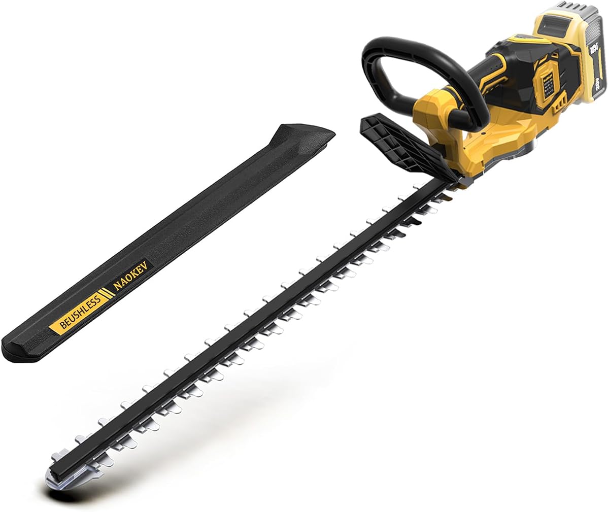 Cortasetos inalámbrico para batería Dewalt 20 V MAX (sin batería), cortasetos eléctrico de 20 pulgadas, motor sin escobillas, potente y ligero, 4.4 libras