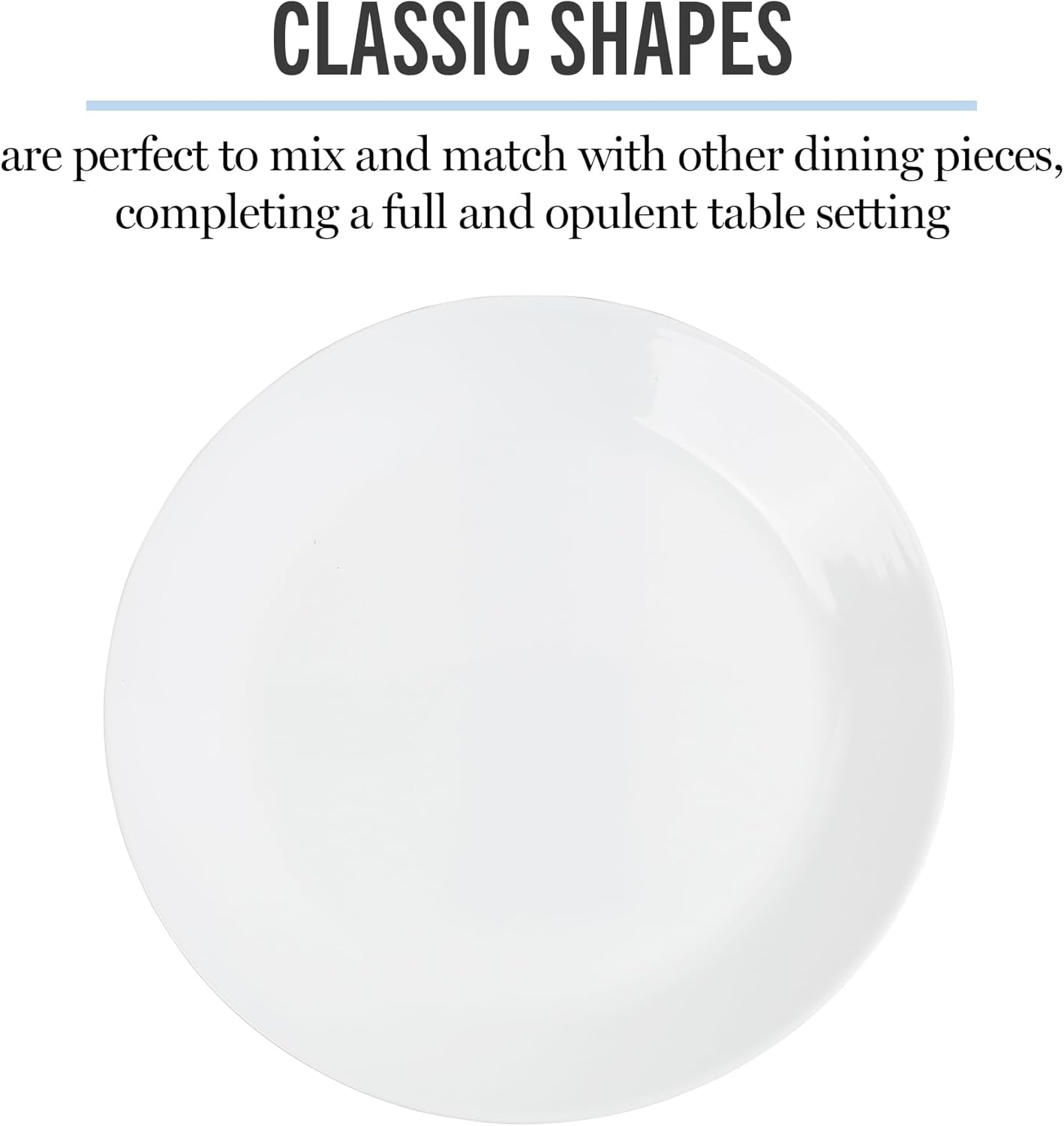 Martha Stewart Opalton 6-Piece 10-Inch Dinner Plates – Chip and Break Resistant Opal Glass Plates, Durable and Lightweight Dinnerware Set for Everyday Use - Image 4