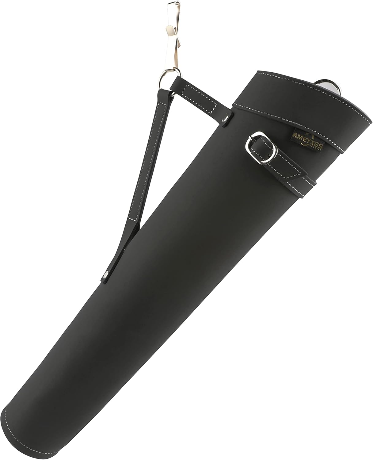 Leather Arrow Quiver for Recurve Bow Compound Bow Traditional Side Hip Quiver Bag with Adjustable Buckle for Bow Hunting and Target Practicing