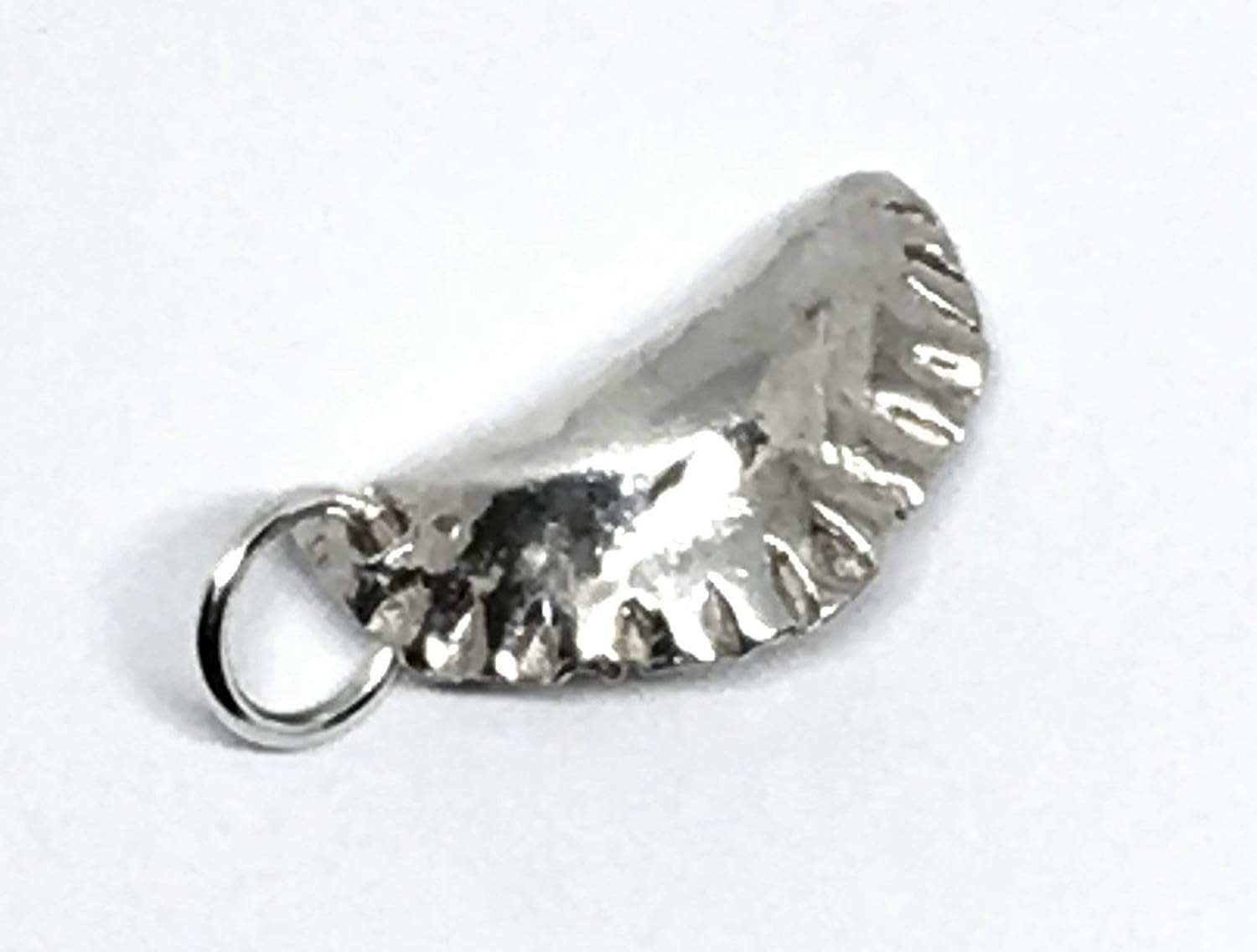 Pierogi Charm in Solid Sterling Silver