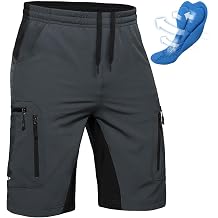 Men's Mountain Bike Shorts 4D Padded Lightweight Loose-fit with Zipper Pockets for Biking Cycling Bicycle Riding Biker