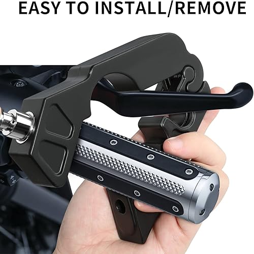 Miniatura 2 de Enmja Cerradura de agarre de motocicleta resistente, cerradura antirrobo para motocicletas, scooters, ciclomotores, cuatrimotos, motos todoterreno y