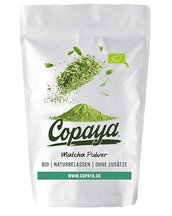 Copaya Organic Matcha Powder 500 g Green Tea from Controlled Organic Cultivation
