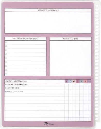 Miniatura 2 de Panel de control a presión bienestar. Rastrea alimentos, agua, actividades y más. Borrado en húmedo y de doble cara. Accesorio a presión para