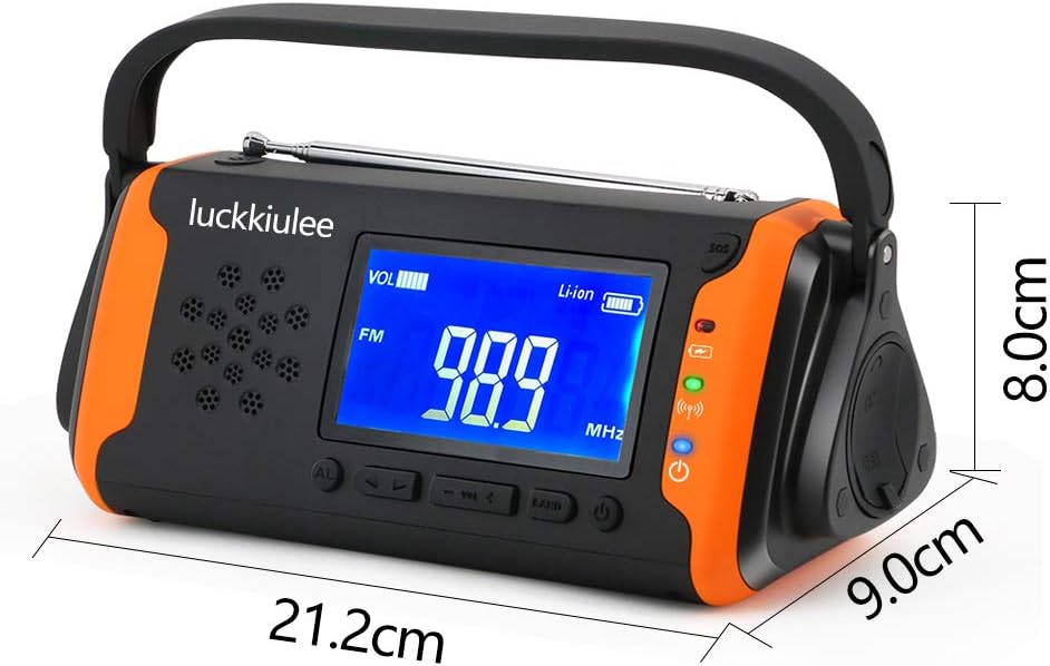 40% оƒƒ Dіѕсоunt Emergency Solar Power Radio with 4000mah Battery, Hand Crank Survival Radio with Flashlight, Cell Phone Charger, SOS Alarm Survival Whistle for Snowstorm Hiking Picnic Camping Outdoor Activities Light 🔥 Emergency Solar Power Radio with 4000mah Battery, Hand Crank Survival Radio with Flashlight, Cell Phone Charger, SOS Alarm Survival Whistle for Snowstorm Hiking Picnic Camping Outdoor Activities Light