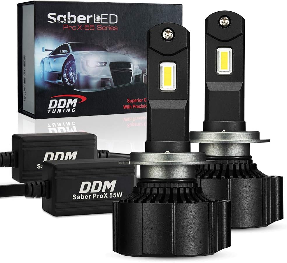 DDM TuningSaber 55W ProX LED, 12500LM, 6000K, Pair, (H7)