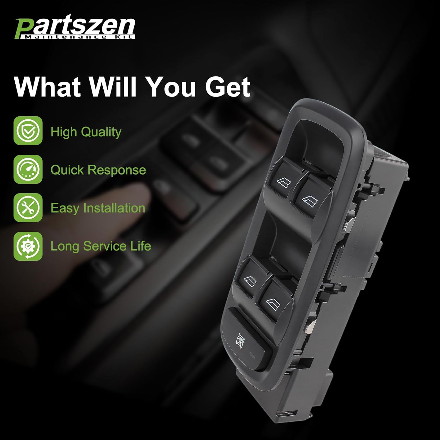 D2BT-14A132-AA Driver Door Power Window Switch Fit for Ford Fiesta 2014-2019