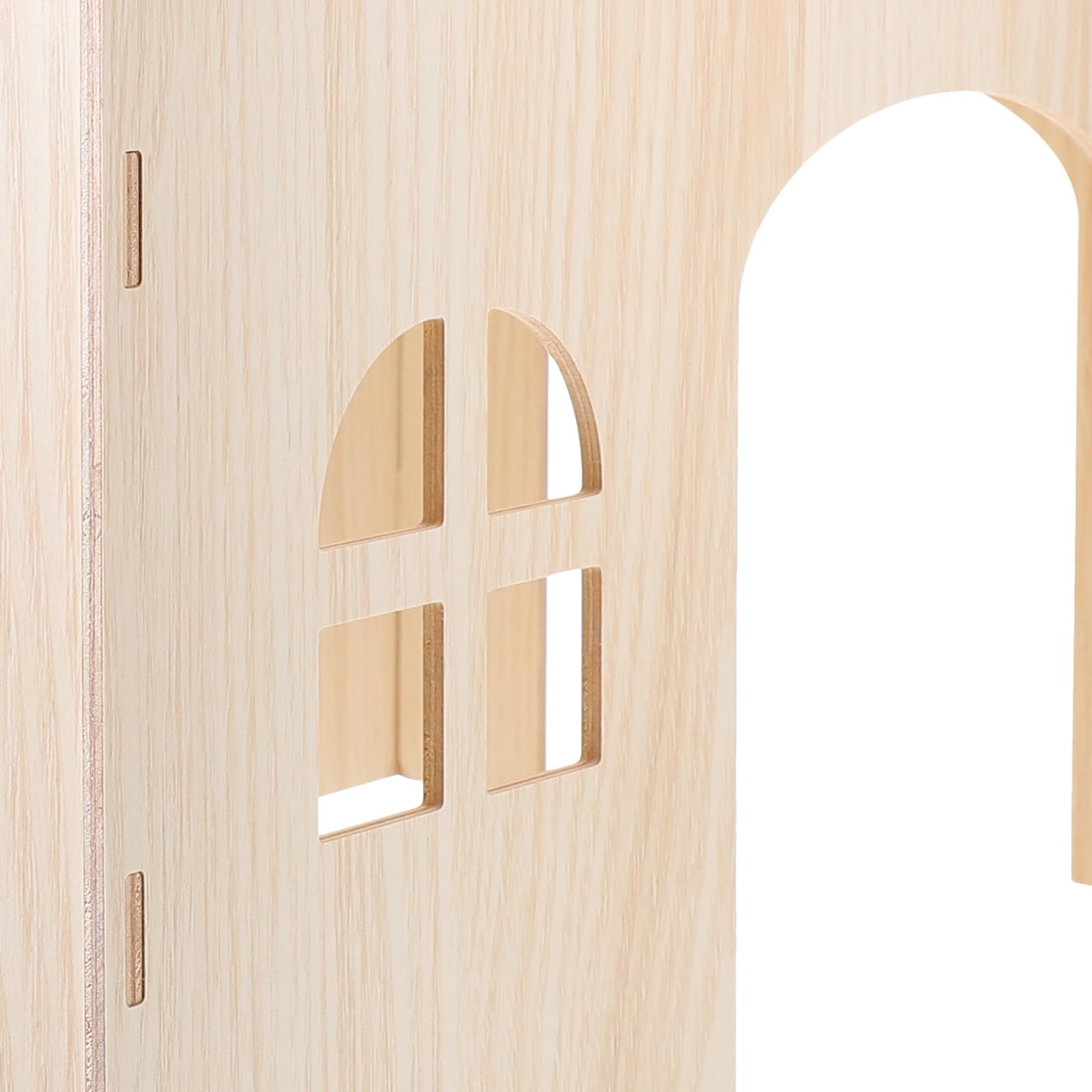 Toyvian Casa de Madera para Hámsteres y Cobayas XXL, Nido para Dormir y Escondite para Roedores Pequeños, Juguete Natural para Jaula, Refugio Multifuncional para Mascotas Pequeñas