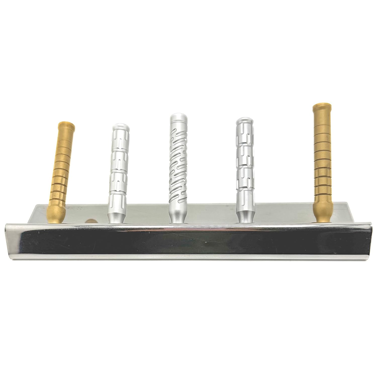 The Goodfellas' Smile Stainless Steel Razor Stand - Holds 5 Razors