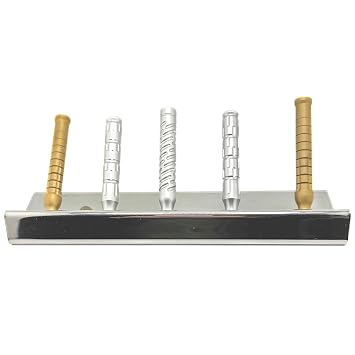 The Goodfellas Smile, 5 SLOT - 304 Stainless Steel Safety Razor Stand, Compatible with all Models & Brands - Holds 5 Double Edge Razors - Crafted in Italy