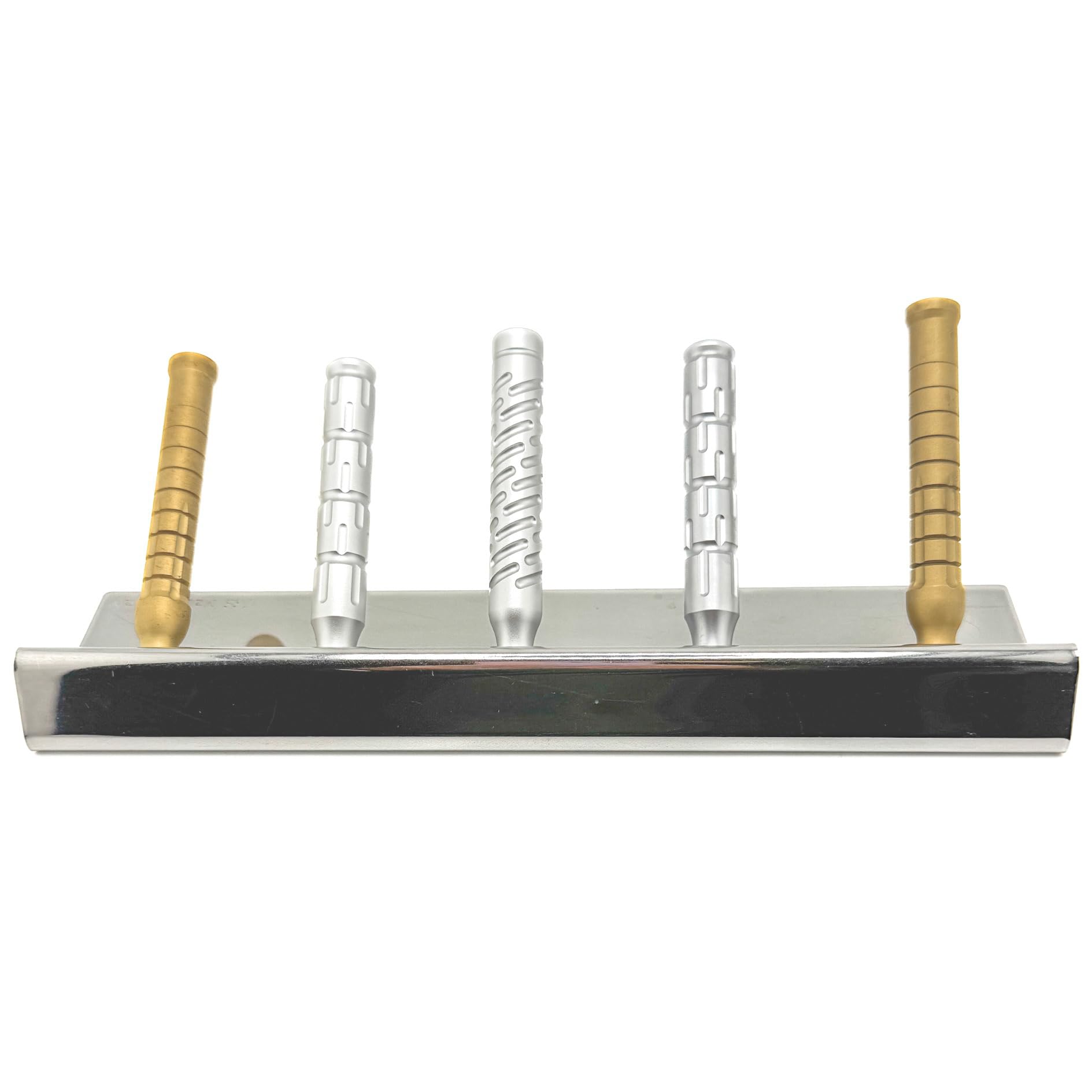 The Goodfellas' Smile Base per Rasoio di Sicurezza (5 Posti) - Acciaio Inox 304, Design Elegante e Funzionale, Supporto Robusto e Antiscivolo, Made in Italy