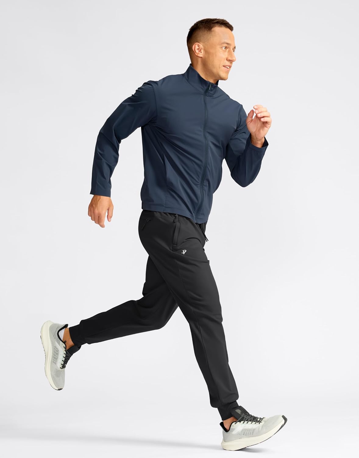 Pudolla Men's Fleece Joggers with 3 Zipper Pockets Warm Athletic Pants Winter Workout Gym Running Sweatpants for Men - Image 7