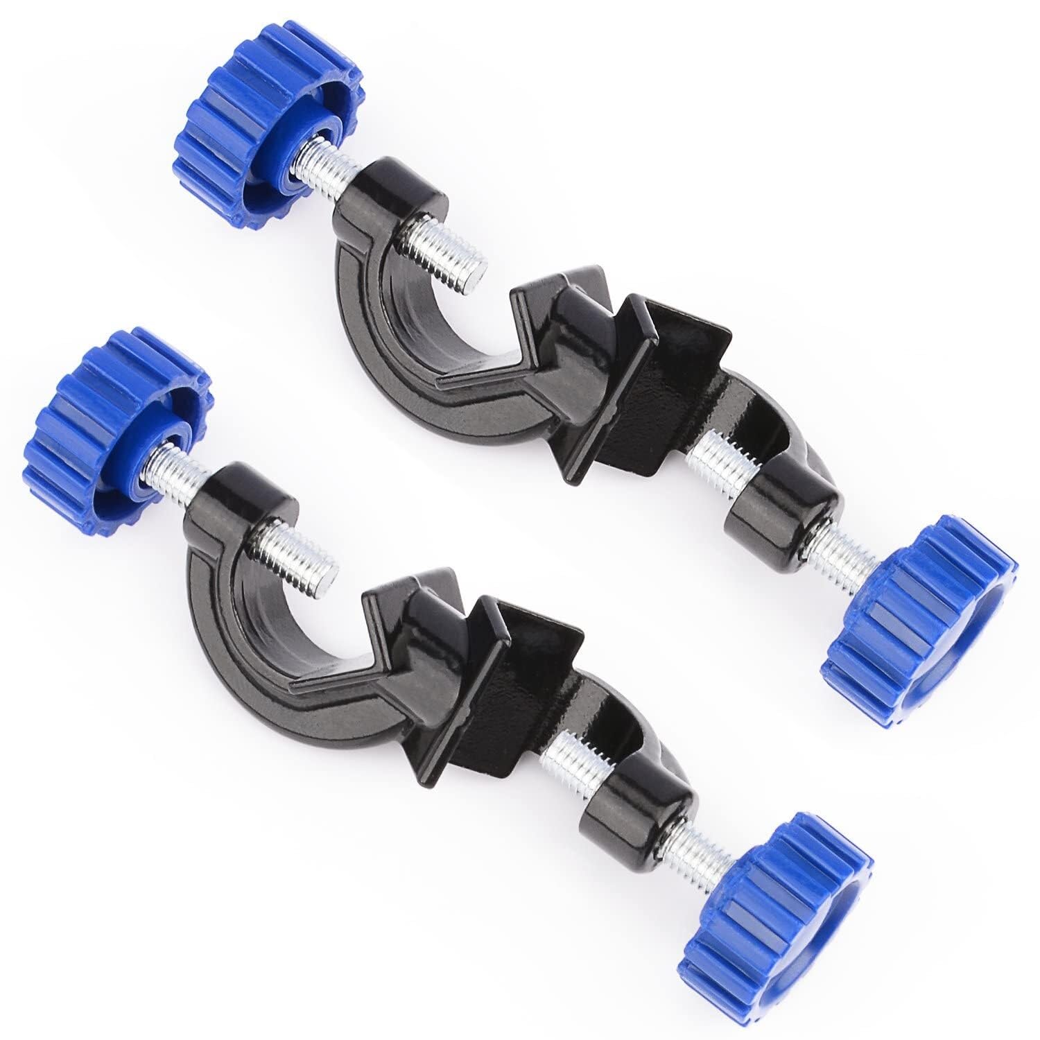 Confezione da 2 Morsetto a Testa di Boss Regolabile - Lega di Alluminio Resistente per Supporti da Laboratorio fino a 21 mm(21 mm)