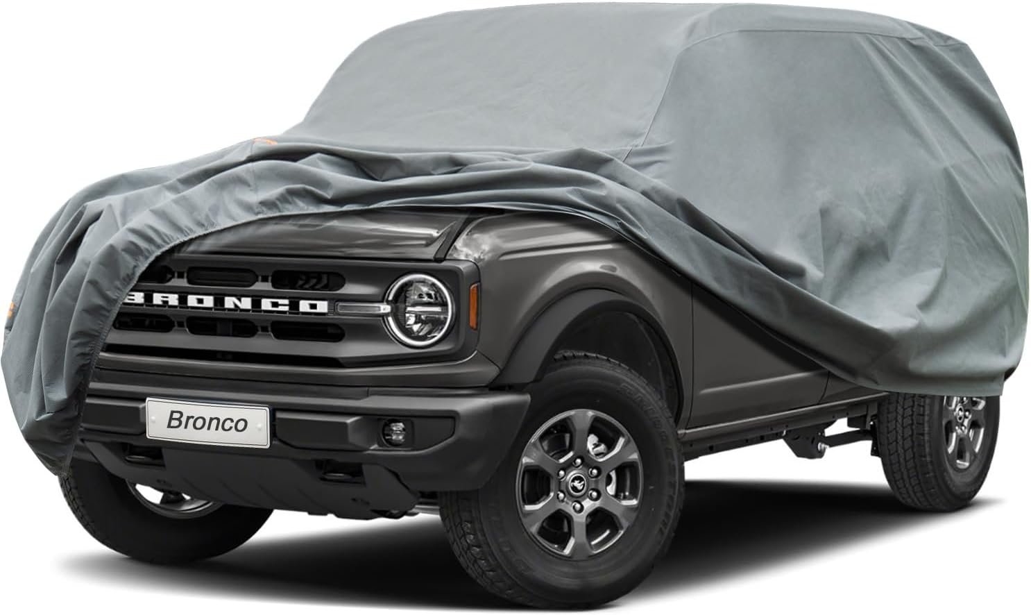 Kayme Heavy Duty Car Cover Custom Fit Ford Bronco 4 Door (2020-2025),Waterproof All Weather for Automobiles, Full Exterior Covers Sun Rain UV Protection with Zipper Door.