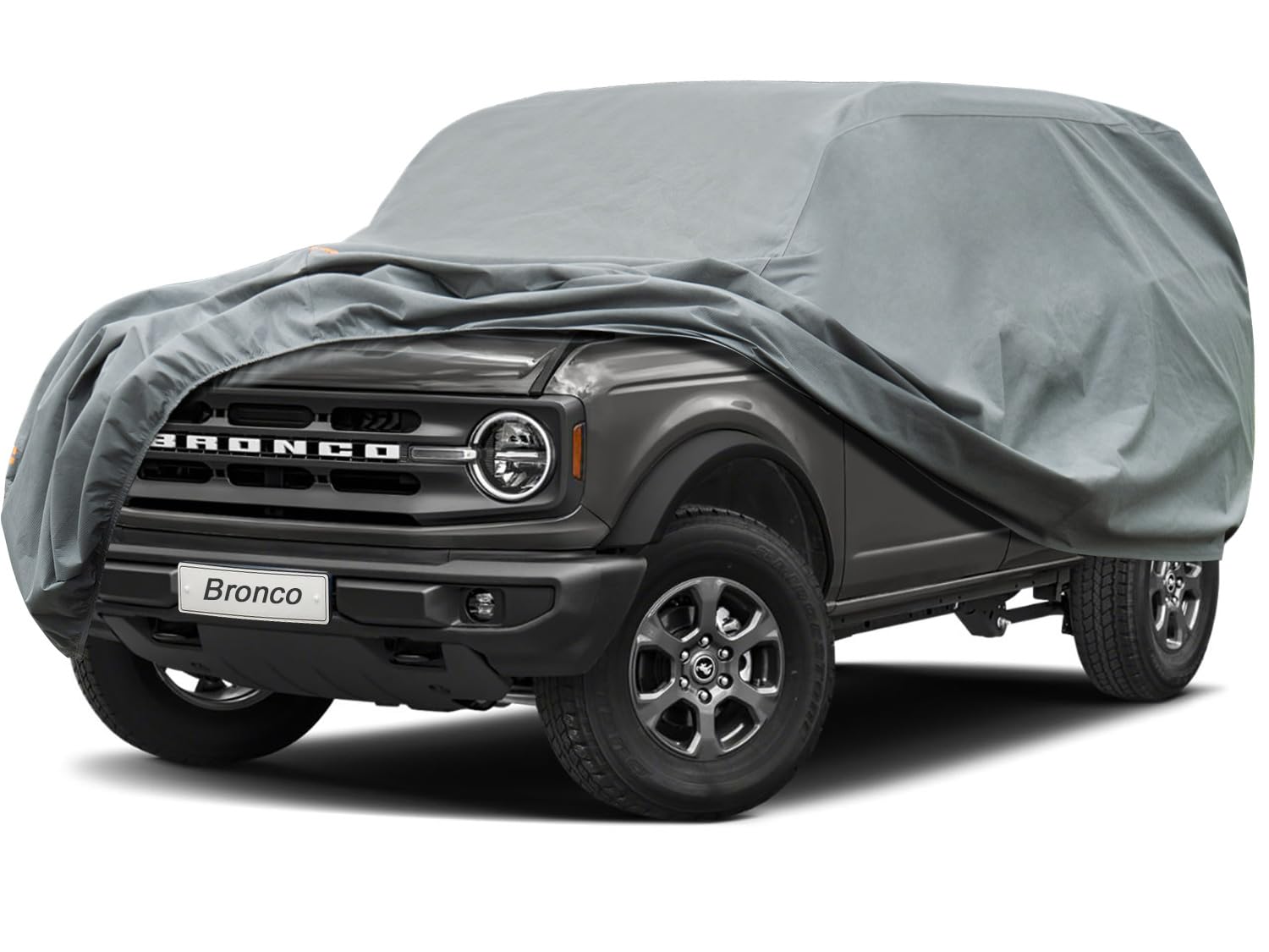 Kayme Heavy Duty Car Cover Custom Fit Ford Bronco 4 Door (2020-2025),Waterproof All Weather for Automobiles, Full Exterior Covers Sun Rain UV Protection with Zipper Door.