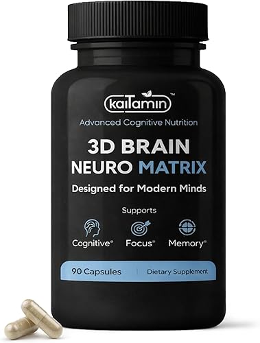Brain Neuro Matrix - Memoria y enfoque nootrópico con ginkgo biloba y huperzina A - Suplemento cerebral vegano sin cafeína para claridad, enfoque y