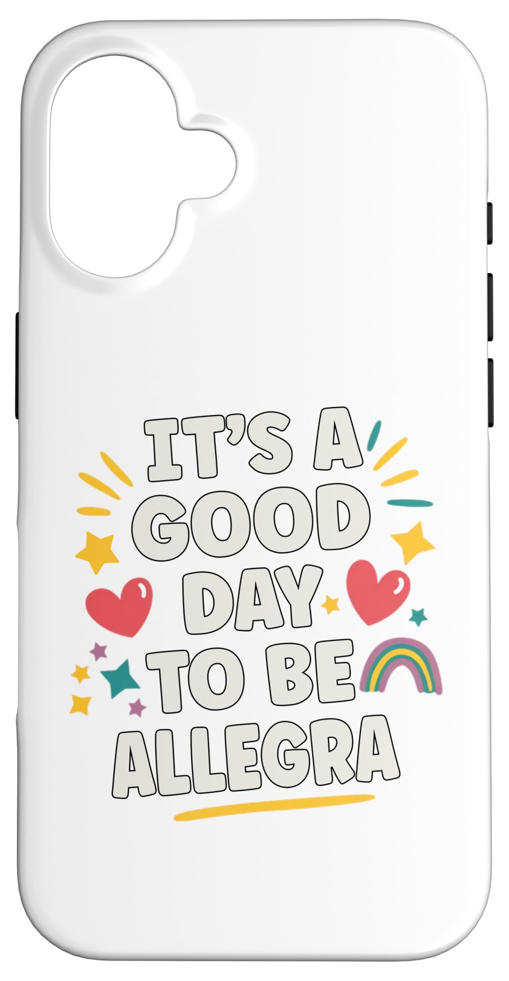 iPhone 16 ALLEGRA Personalized Retro Girls Custom ALLEGRA Name Case