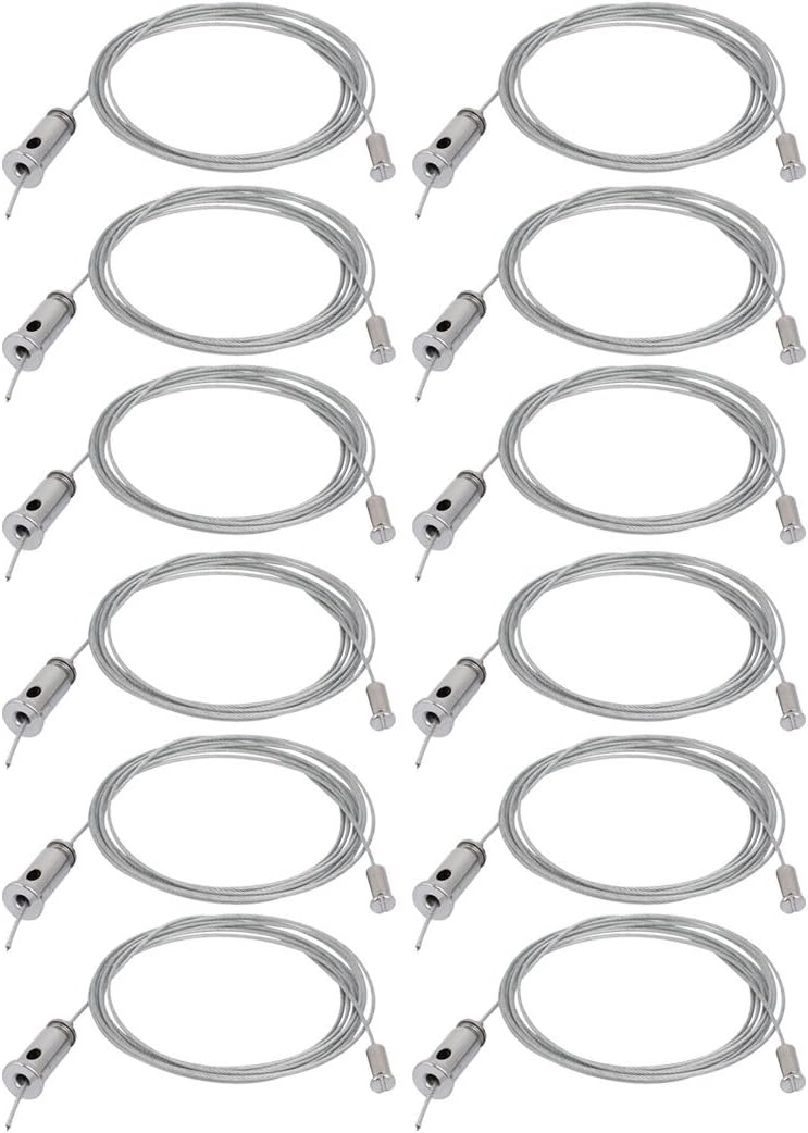 12pcs 2.5M Lighting Suspension Cable Hanging Chain Cylinder Attachment Head (id: 6f8 8ba da8 18d 31d