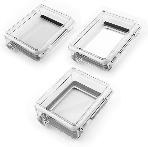 SOONSUN BacPac - Kit de cubierta para puerta trasera GoPro Hero 3+ Hero 4 (estándar BacPac + Skeleton BacPac + LCD Touch BacPac) - Puerta trasera