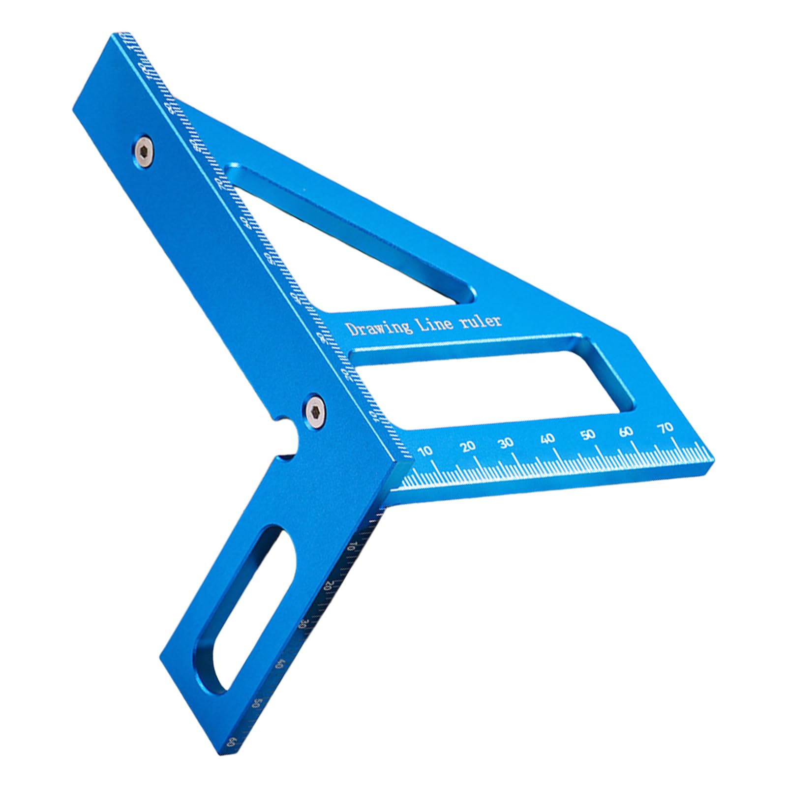 Professional Carpentry Angles Triangular Protractors Measuring Tool for Woodworking and Construction with Aluminum Build Metalworking Layout Marking Gauge