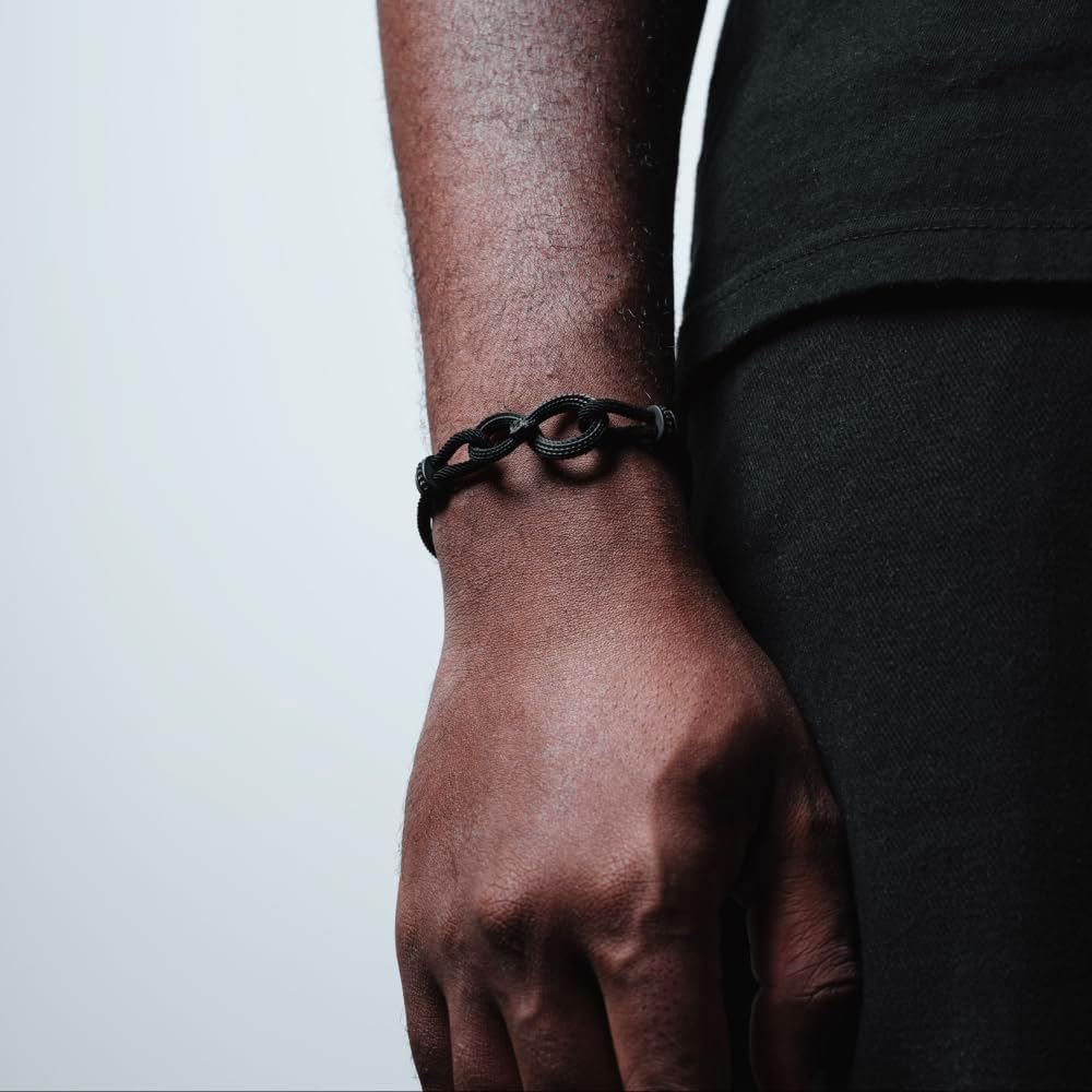 COPPERTIST.WU Ouroboros Rope Bracelet Eternal Cycle of Life Milan/Round Cord Adjustable Colourful Handmade Gift for Men Women