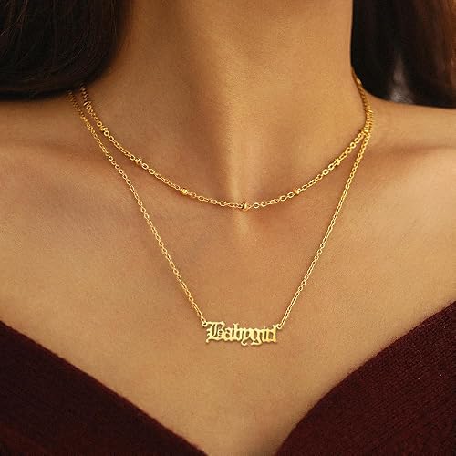 Miniatura 7 de Aretes de aro de bambú para mujer, de acero inoxidable, estilo de letra inglesa, estilo de los años 8090, accesorio para disfraz, conjunto de joyas