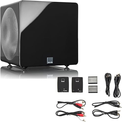 Miniatura 9 de SVS Subwoofer micro sellado 3000 con controladores dobles de 8 pulgadas totalmente activos (blanco brillante piano)