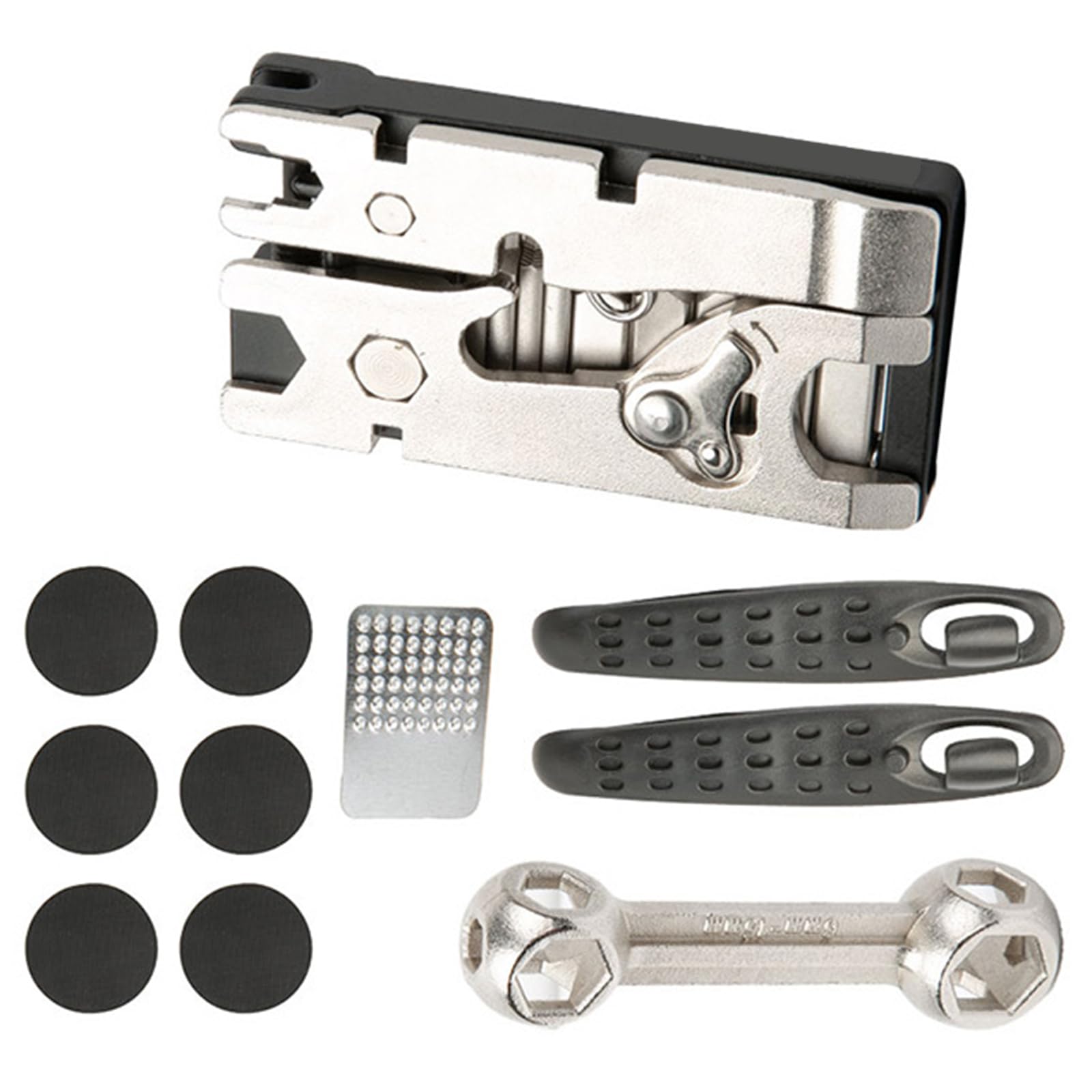 Tragbares Fahrradreifen Reparaturwerkzeug Set, multifunktionales Pannen Wartungswerkzeug, Fahrräder, Reifen Set mit Tasche, Fahrrad Reparatur