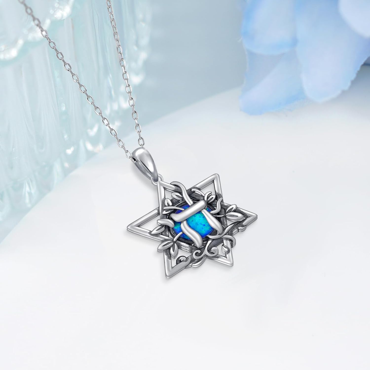 Star of David Necklace 925 Sterling Silver Jewish Star Necklace Jewish Jewelry Gifts for Women Men - Image 3