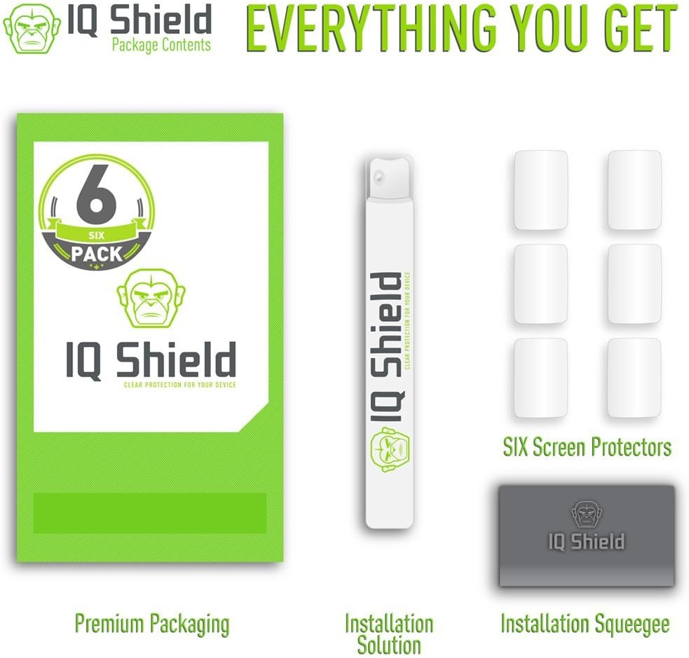 IQShield Screen Protector Compatible with Samsung Gear S (6-Pack) LiquidSkin Anti-Bubble Clear Film