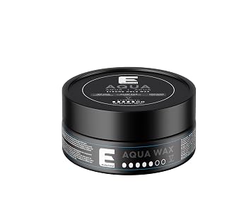 E Elegance Hair Products - Aqua Hair Styling Wax - V Strength Strong Hold, High Shine, Wet Look, Grey/4.73 oz